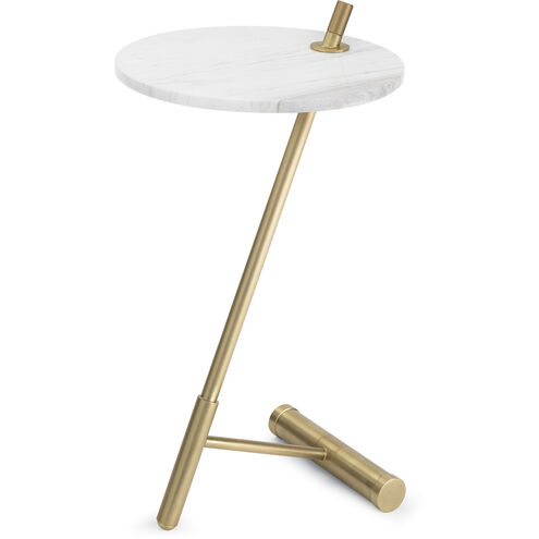 Spyder 26.5 X 14 inch Natural Brass Side Table