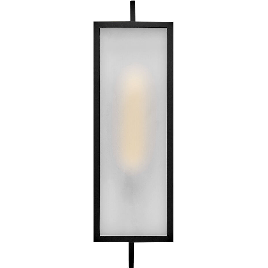 Halden 1 Light 24 inch Black Outdoor Wall Mount