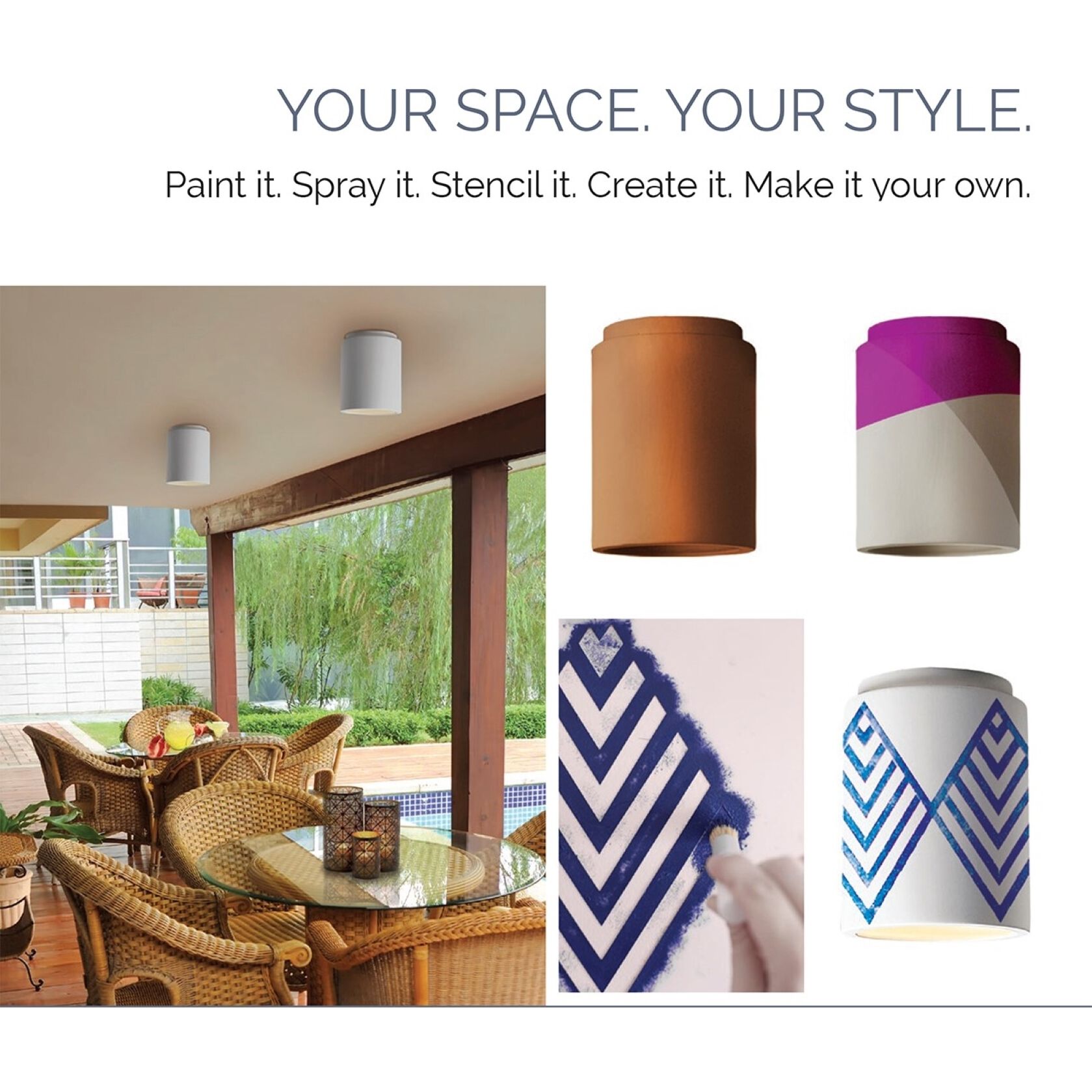 Ambiance Rectangle 1 Light 13.5 inch Bisque Outdoor Wall Sconce, Large