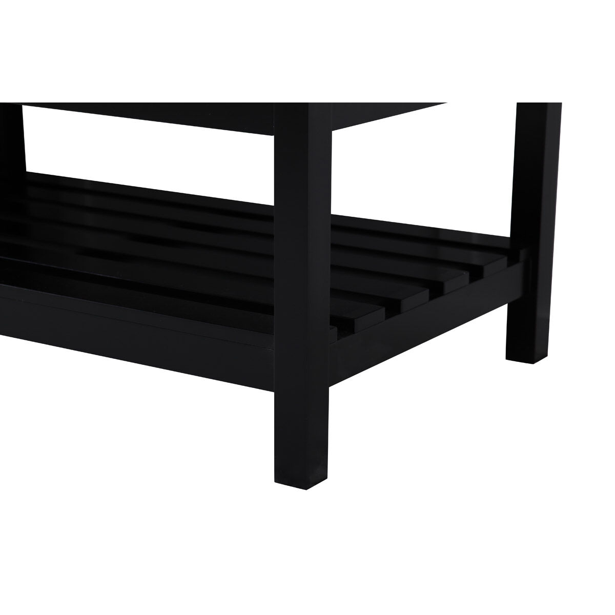 Theo 72 X 22 X 34 inch Black Vanity Sink Set