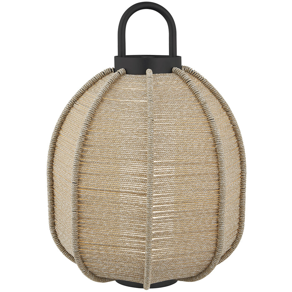 Maltby 20.5 inch 3 watt Texture Black Outdoor Rechargeable Table Lamp, Large