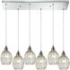 Danica 6 Light 30 inch Polished Chrome Mini Pendant Ceiling Light