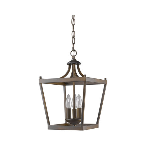 Kennedy 3 Light 10 inch Oil Rubbed Bronze Pendant Ceiling Light