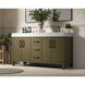 Nathan 60 X 34 inch Chestnut Brown Bathroom Vanity Cabinet