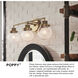 Poppy 1 Light 7 inch Heritage Brass Vanity Light Wall Light