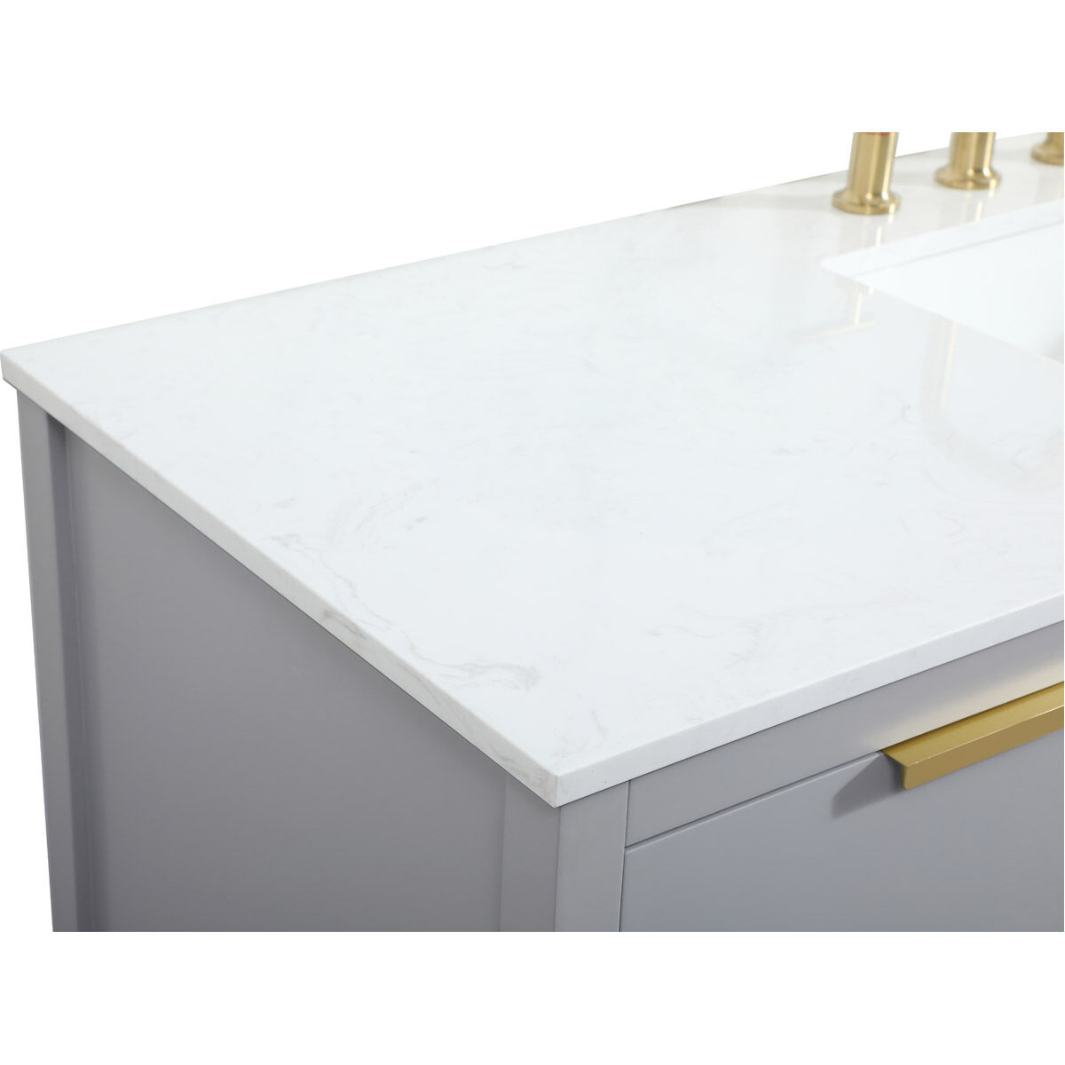 Larkin 60 X 22 X 34 inch Grey Vanity Sink Set