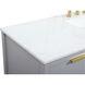 Larkin 60 X 22 X 34 inch Grey Vanity Sink Set