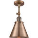 Franklin Restoration Appalachian 1 Light 8 inch Antique Copper Semi-Flush Mount Ceiling Light, Franklin Restoration
