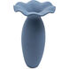 Ruffle 16.14 X 9.45 inch Vase in Blue