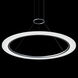 Arctic Rings LED 38 inch Bright Satin Aluminum Ring Pendant Ceiling Light