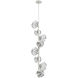 Mesa LED 13.3 inch Salt White Chandelier Ceiling Light, Twisted Vine