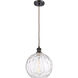Ballston Athens Water Glass LED 10 inch Oil Rubbed Bronze Mini Pendant Ceiling Light