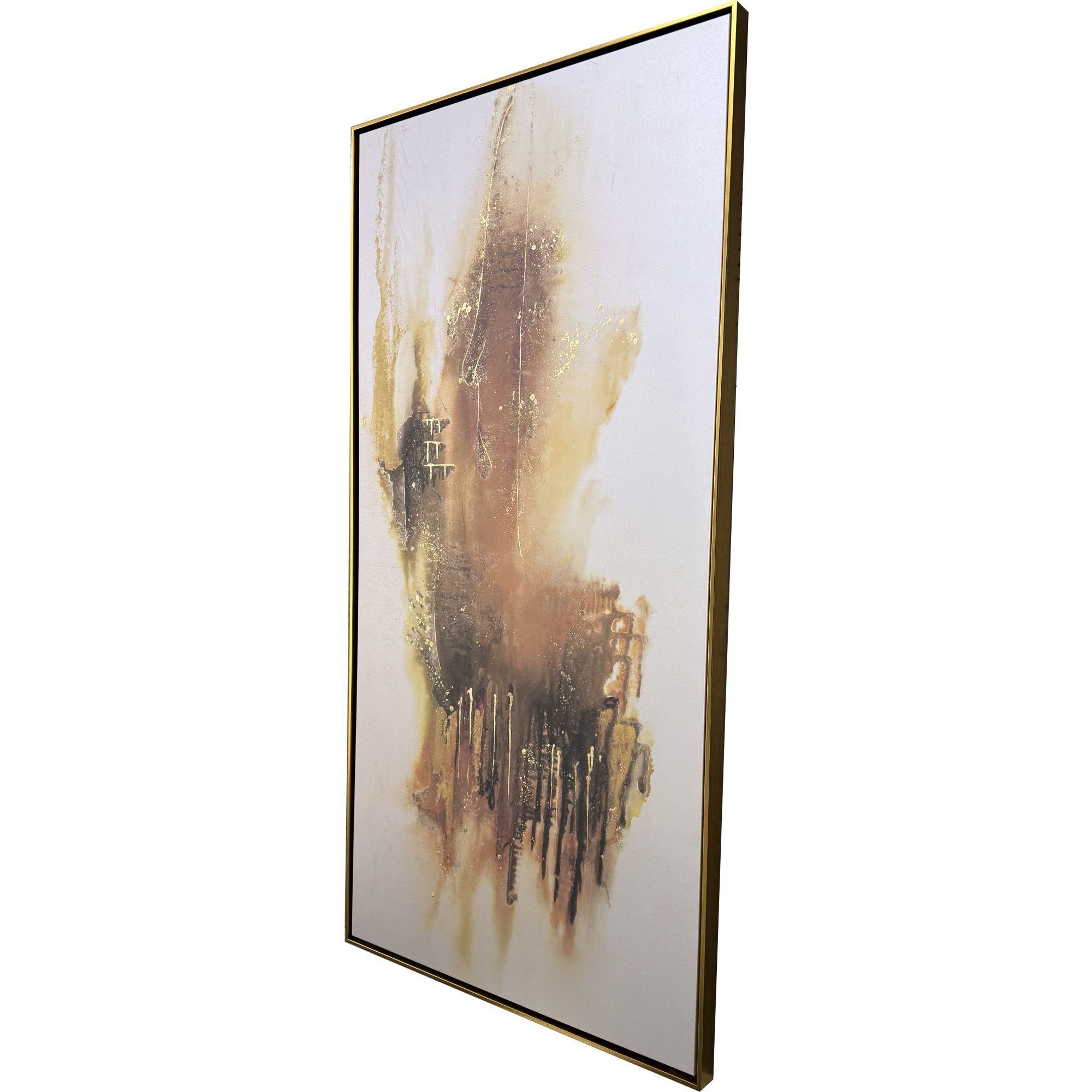 Earthern Rust and Multi and Metallic and Yellow Canvas, The Studio