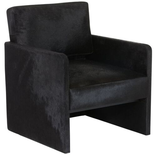 Devine Black Hair on Hide Lounge Chair