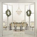 Asher Off White Leather & Black Forged Iron Dining Chair