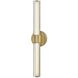 Georgette LED 24 inch Lacquered Brass Bath Light Wall Light