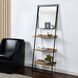 Lena 24.5 inch Black and Wood Brown Standing Shelves
