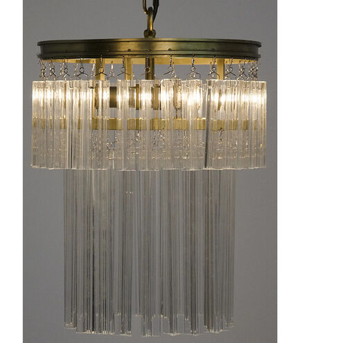 Toby 4 Light 13 inch Antique Brass Chandelier Ceiling Light