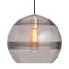 Sean Lavin Sedona LED 12 inch Satin Nickel Pendant Ceiling Light in Transparent Smoke Glass, LED 90 CRI 2700K
