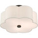 Solstice 3 Light 15 inch English Bronze Semi Flush Ceiling Light