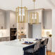 Benson 5 Light 15.5 inch Warm Brass Pendant Ceiling Light, Essentials