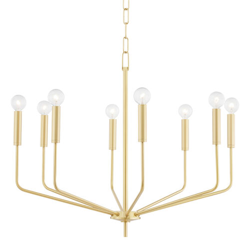 Bailey 8 Light 30 inch Aged Brass Chandelier Ceiling Light