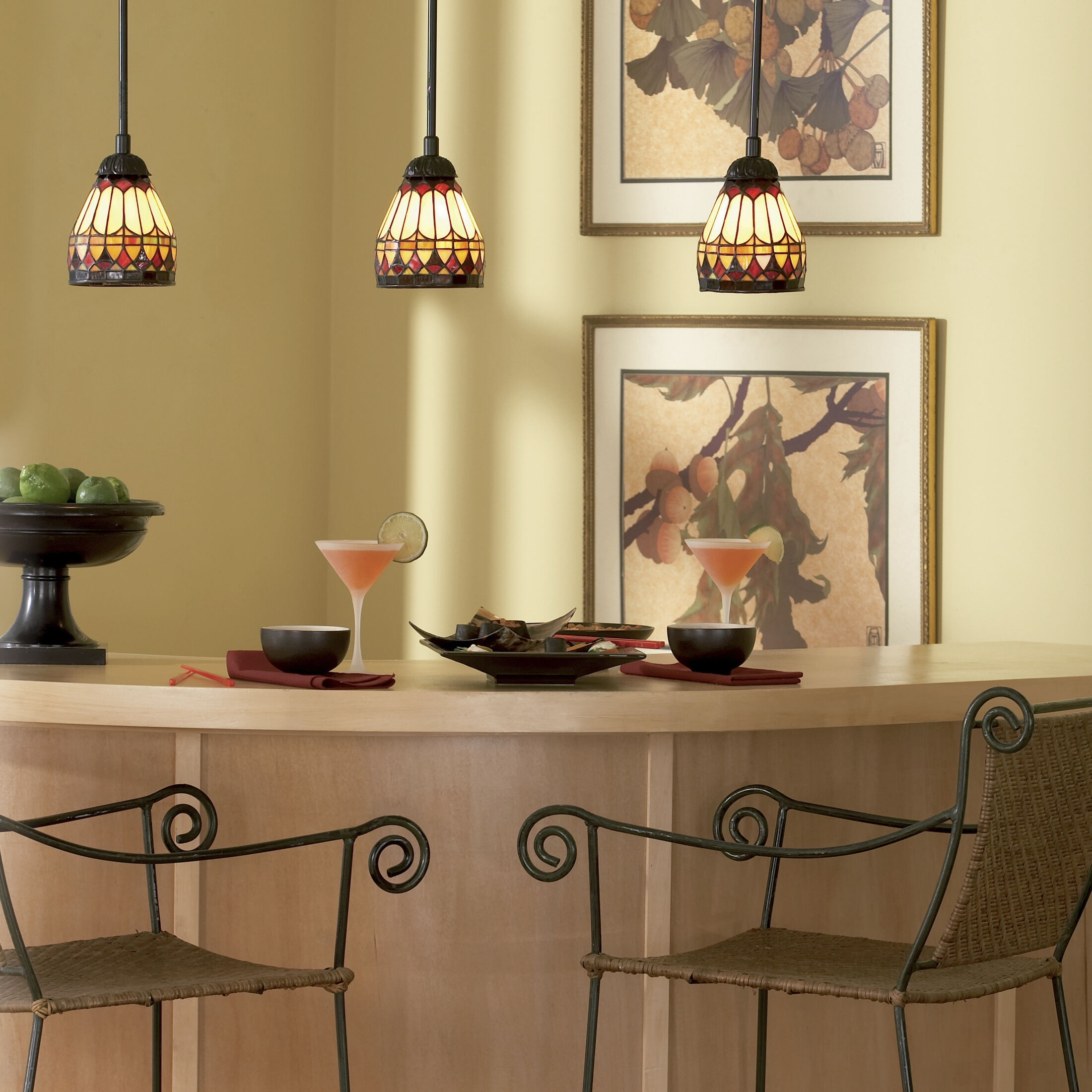 West End 1 Light 6 inch Vintage Bronze Mini Pendant Ceiling Light, Naturals