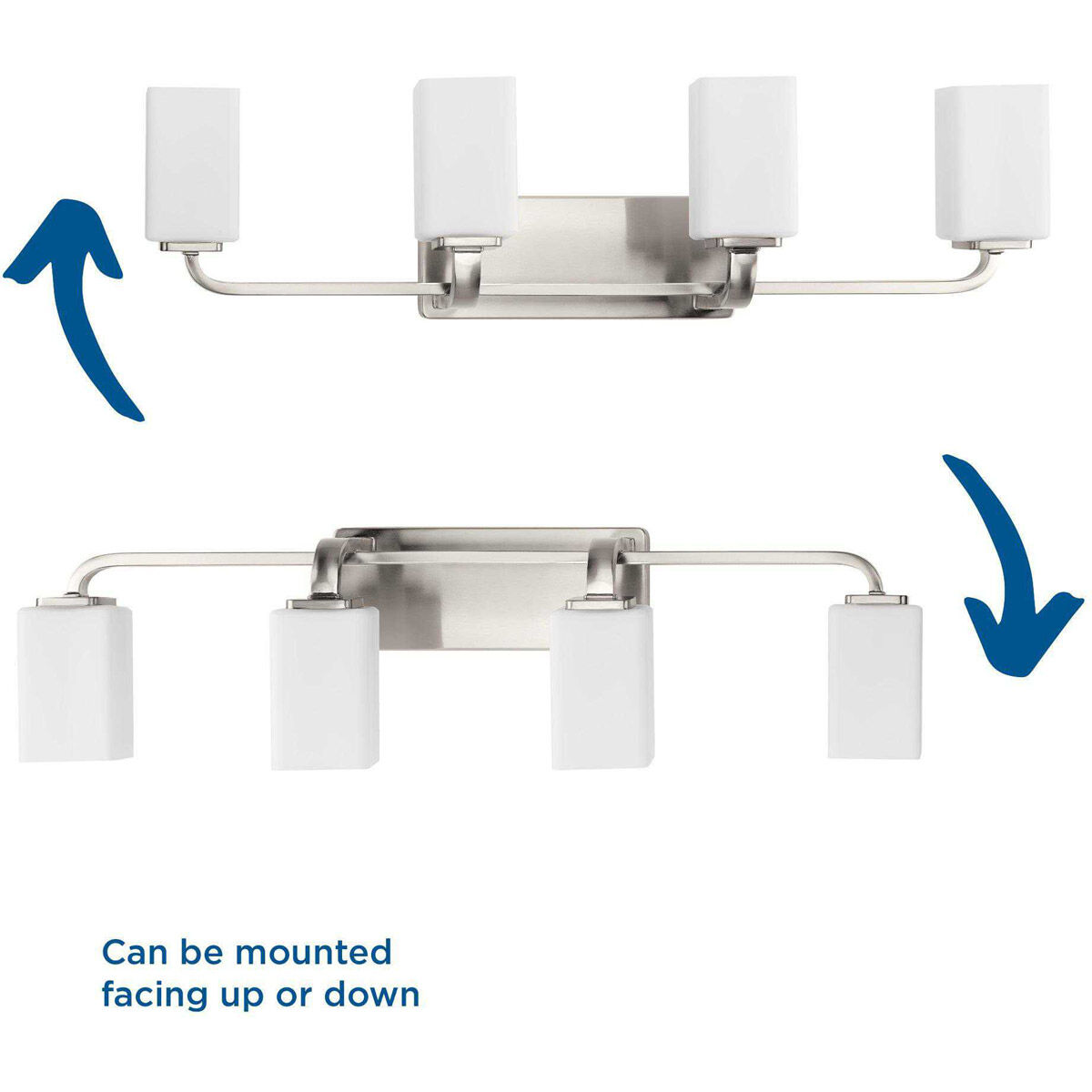 Cowan 4 Light 34 inch Brushed Nickel Bath Vanity Wall Light