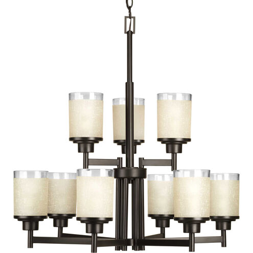 Alexa 9 Light 28 inch Antique Bronze Chandelier Ceiling Light