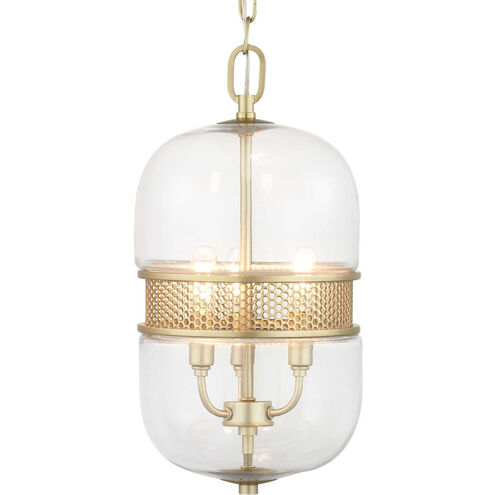 Gregory 3 Light Vintage Gold Pendant Ceiling Light