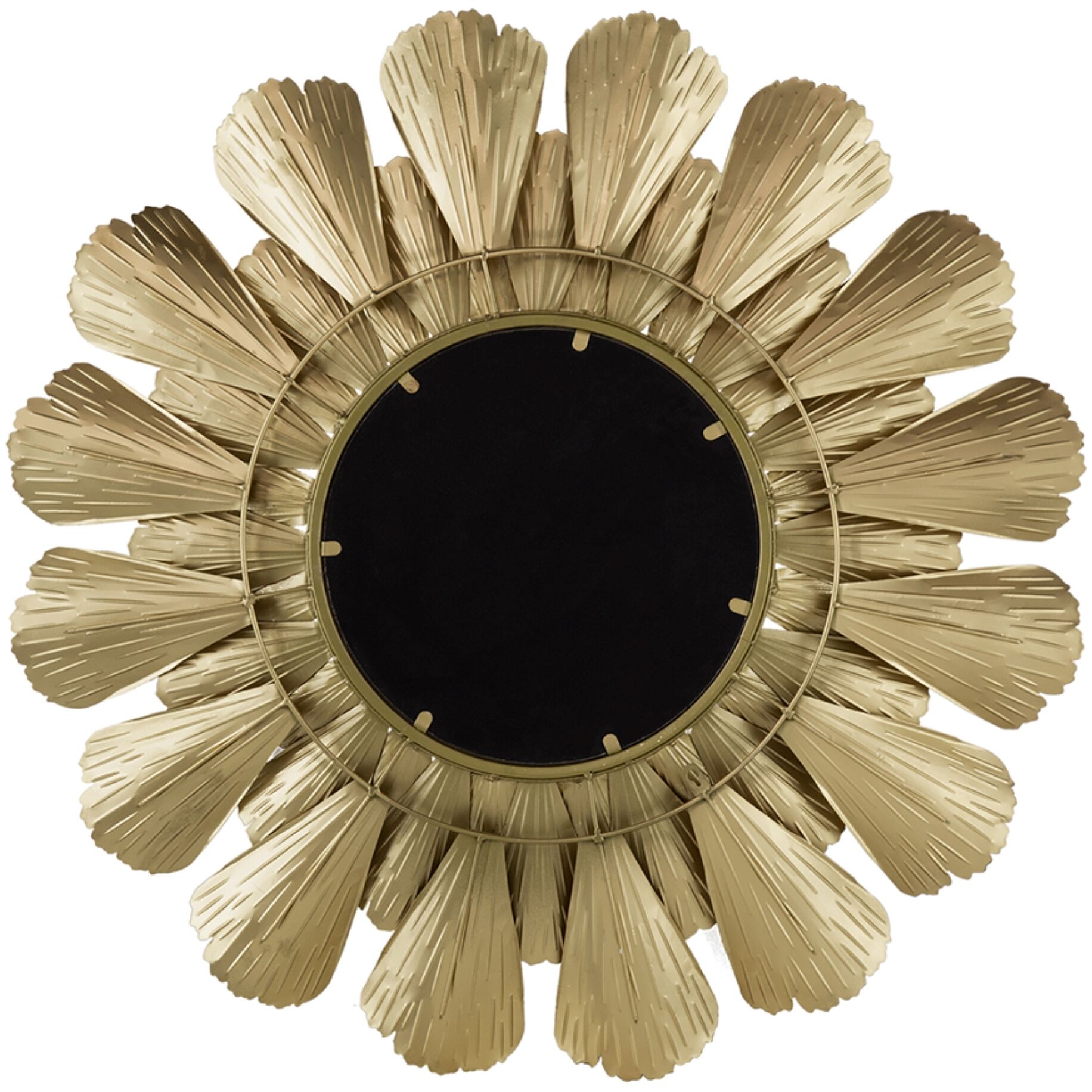 Sunburst 37 X 37 inch Gold Wall Mirror