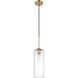Monty 1 Light 5.25 inch Heritage Brass Pendant Ceiling Light