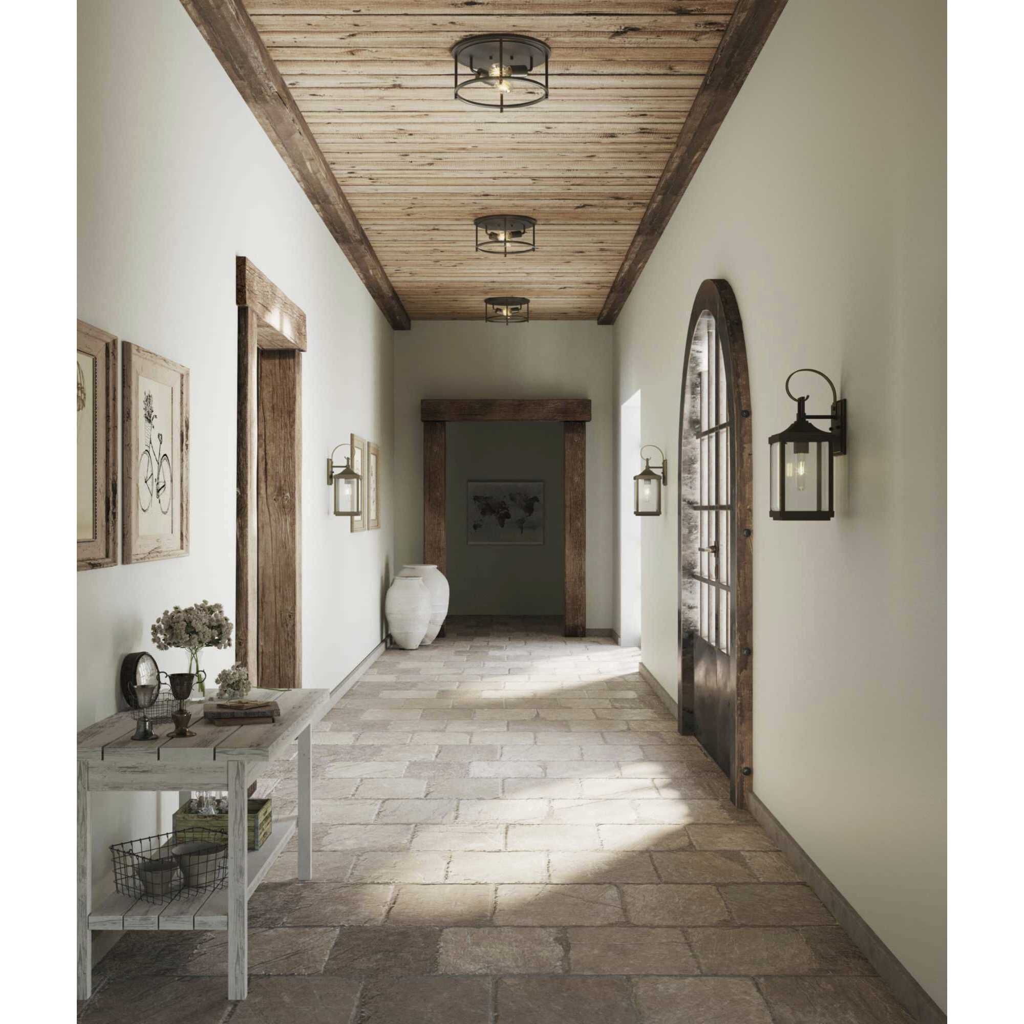 Gibbes Street 1 Light 15 inch Antique Bronze Outdoor Wall Lantern, Small, Design Series