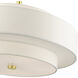 Meridian 5 Light 24 inch Satin Brass Chandelier Ceiling Light
