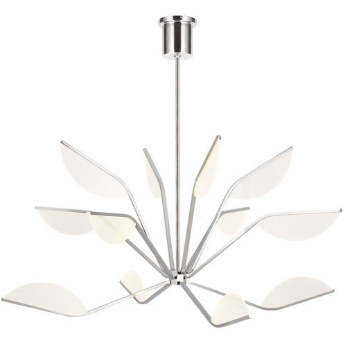 Sean Lavin Belterra LED 48 inch Polished Nickel Chandelier Ceiling Light, Integrated LED