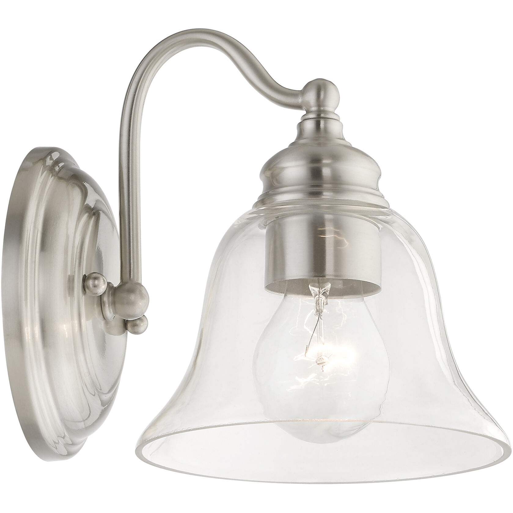 Moreland 1 Light 6 inch Brushed Nickel Vanity Sconce Wall Light