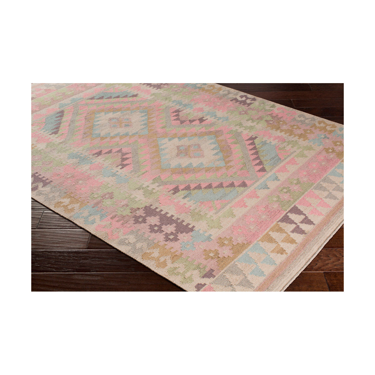 Adia 36 X 24 inch Rose/Khaki/Sage/Tan/Taupe/Blush/Moss/Charcoal Rugs, Rectangle