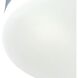 Disc 2 Light 9 inch Silver with White Flush Mount Ceiling Light