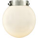 Nouveau 2 Beacon 1 Light 6 inch Matte Black Mini Pendant Ceiling Light in Incandescent, Matte White