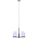 Britton 5 Light 21 inch Brushed Nickel Chain Chandelier Ceiling Light