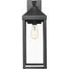 Yates 1 Light 21.75 inch Powder Coated Black Outdoor Wall Sconce