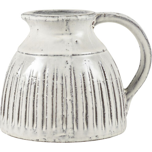 Muriel Aged White Glazed Pitcher, Small