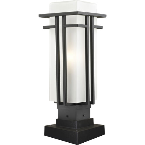 Abbey 1 Light 18.25 inch Outdoor Rubbed Bronze Outdoor Pier Mounted Fixture in Oil Rubbed Bronze