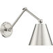 Regent 1 Light 7.5 inch Brushed Nickel Wall Sconce Wall Light