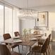 C&M by Chapman & Myers Pierce 6 Light 36 inch Polished Nickel Pendant Ceiling Light
