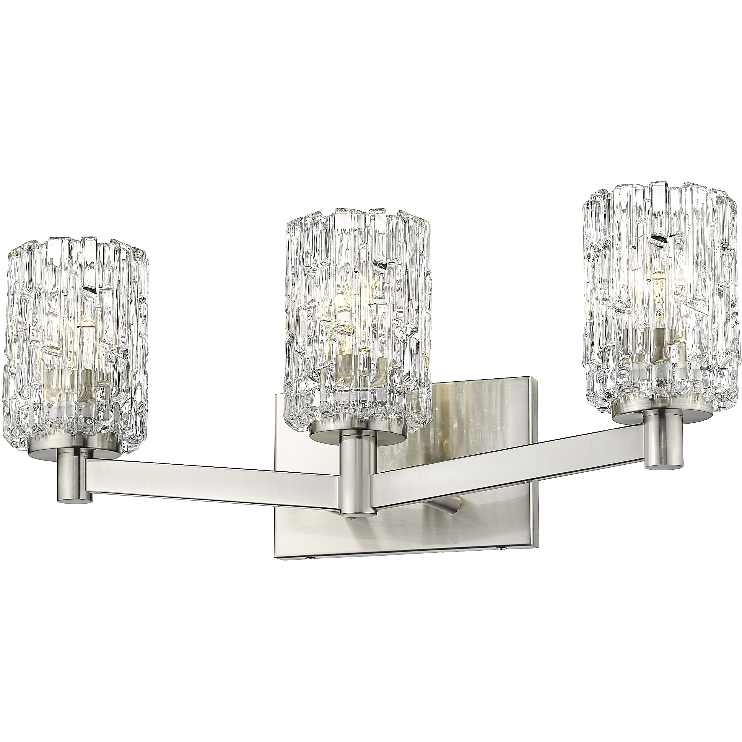 Aubrey 3 Light 22.5 inch Brushed Nickel Vanity Wall Light