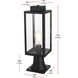 Hilton 1 Light 19 inch Black Outdoor Post Light