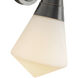 Willard 1 Light 6 inch Urban Bronze Bath Vanity Light Wall Light in Opal Glass