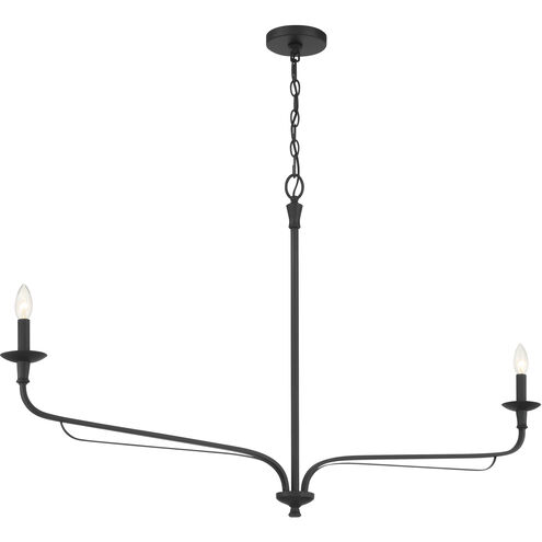 Velena 2 Light 7.5 inch Dark Matte Black Chandelier Ceiling Light