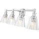 Auden 4 Light 31.75 inch Brushed Nickel Bath Vanity Wall Light